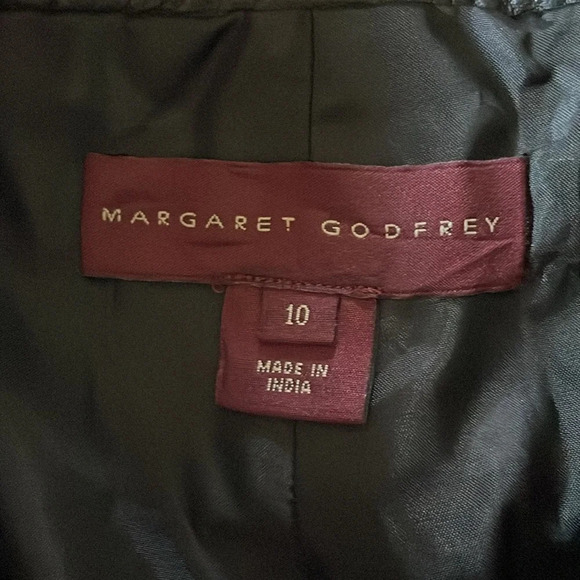 Margaret Godfrey 100% Leather Vintage Straight Leg Size 10 - Picture 8 of 16